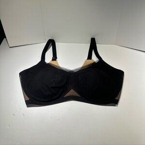 Honeylove CROSSOVER WIRELESS BRA Black/beige XL Extra Large 40C/D